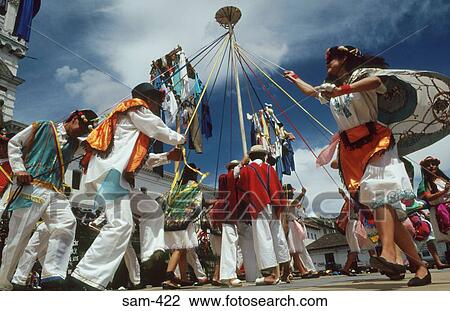 People Dancing around Maypole Ecuador View Large Photo Image Stock Image - People Dancing around Maypole Ecuador. Fotosearch