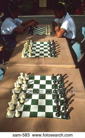 People Playing Chess Venezuela View Large Photo Image Stock Image - People Playing Chess Venezuela. Fotosearch