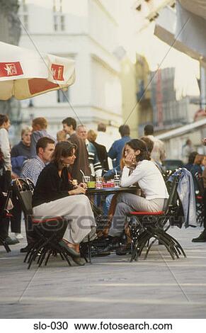 People Sitting in Outside Cafe Bratislava Slovakia View Large Photo Image Stock Image - People Sitting in Outside Cafe Bratislava Slovakia. Fotosearch