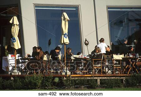 People Sitting outside Cafe Puerto Madero Argentina View Large Photo Image Stock Image - People Sitting outside Cafe Puerto Madero Argentina. Fotosearch