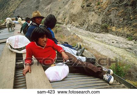 People Travelling on Roof of Train Ecuador View Large Photo Image Stock Image - People Travelling on Roof of Train Ecuador. Fotosearch