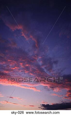 Pink Highlighted Cirrus Clouds in the Sky at Sunset View Large Photo Image Stock Photograph - Pink Highlighted Cirrus Clouds in the Sky at Sunset. Fotosearch