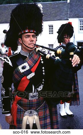 Pipers in Traditional Tartan Dress with Bagpipes View Large Photo Image Stock Photograph - Pipers in Traditional Tartan Dress with Bagpipes. Fotosearch