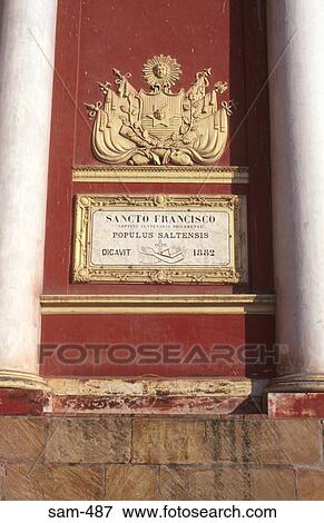 Plaque on Wall Iglesia San Francisco Salta Argentina View Large Photo Image Stock Photo - Plaque on Wall Iglesia San Francisco Salta Argentina. Fotosearch