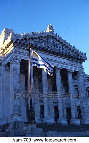 Portico of Parliament Building Montevideo Uruguay View Large Photo Image Stock Photo - Portico of Parliament Building Montevideo Uruguay. Fotosearch