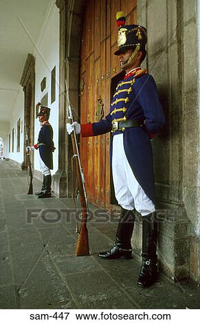 Presidential Palace Guards on Duty Quito Ecuador View Large Photo Image Stock Photo - Presidential Palace Guards on Duty Quito Ecuador. Fotosearch