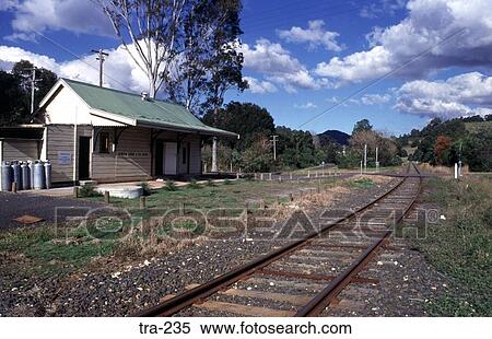 Railway Station by an Australian Siding View Large Photo Image Stock Photography - Railway Station by an Australian Siding. Fotosearch