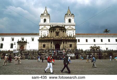 Stock Photography - Range of Monastic Buildings Quito Ecuador. Fotosearch