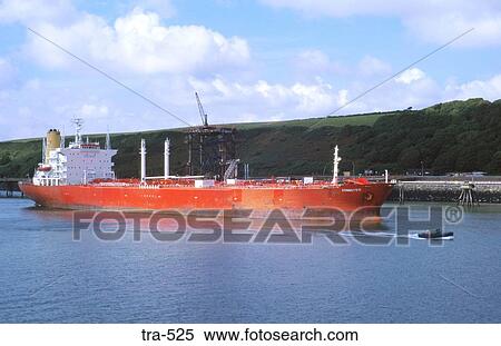 Red Oil Tanker Milford Haven Wales UK View Large Photo Image Stock Photography - Red Oil Tanker Milford Haven Wales UK. Fotosearch