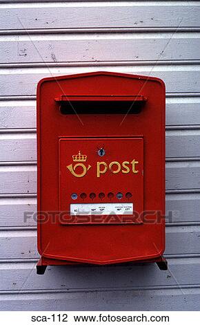 Red Post Box Norway View Large Photo Image Stock Image - Red Post Box Norway. Fotosearch