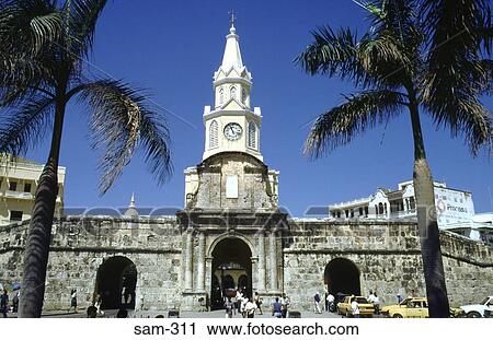 Renaissance Walled Settlement Catagena Colombia View Large Photo Image Stock Image - Renaissance Walled Settlement Catagena Colombia. Fotosearch