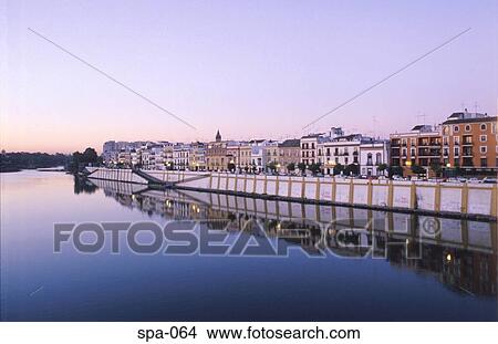 River Guadalquivir Flowing through Seville Spain View Large Photo Image Picture - River Guadalquivir Flowing through Seville Spain. Fotosearch