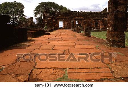Ruined Cloister San Ignacio Monastery Argentina View Large Photo Image Stock Image - Ruined Cloister San Ignacio Monastery Argentina. Fotosearch