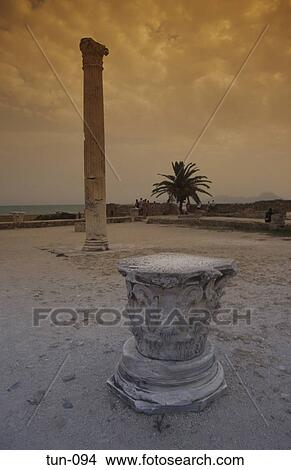 Picture - Ruins at Carthage Tunisia. Fotosearch