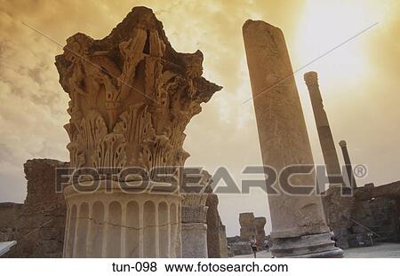 Stock Photo - Ruins at Carthage Tunisia. Fotosearch