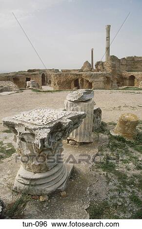 Stock Photograph - Ruins at Carthage Tunisia. Fotosearch