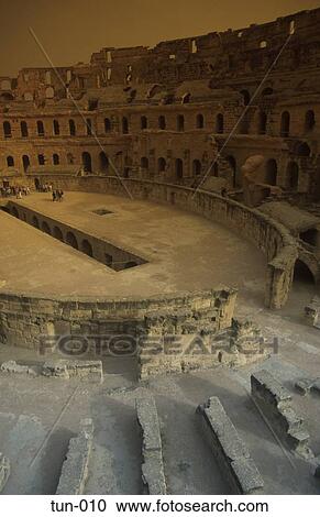 Ruins of the Colosseum at El Jem Tunisia View Large Photo Image Stock Image - Ruins of the Colosseum at El Jem Tunisia. Fotosearch