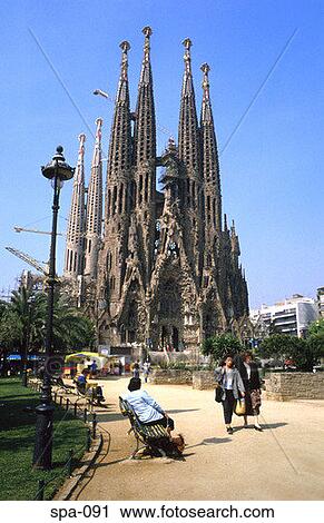 Sagrada Familia Church Barcelona Spain View Large Photo Image Stock Image - Sagrada Familia Church Barcelona Spain. Fotosearch