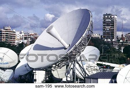 Satellite Dishes on Rooftop Buenos Aires Argentina View Large Photo Image Stock Photography - Satellite Dishes on Rooftop Buenos Aires Argentina. Fotosearch