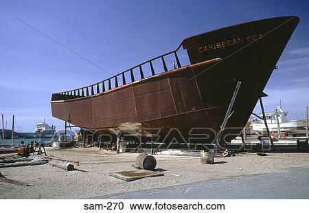 Ship Hull on Beach for Repairs Venezuela View Large Photo Image Stock Image - Ship Hull on Beach for Repairs Venezuela. Fotosearch