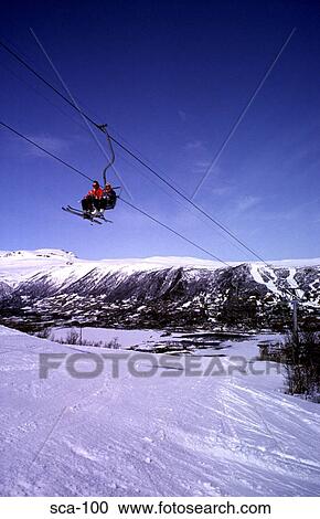 Ski Lift Geilo Norway View Large Photo Image Stock Image - Ski Lift Geilo Norway. Fotosearch