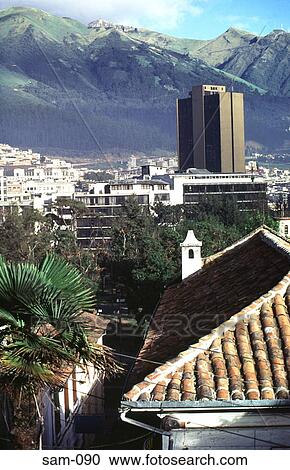 Skyline of Quito Ecuador View Large Photo Image Stock Image - Skyline of Quito Ecuador. Fotosearch