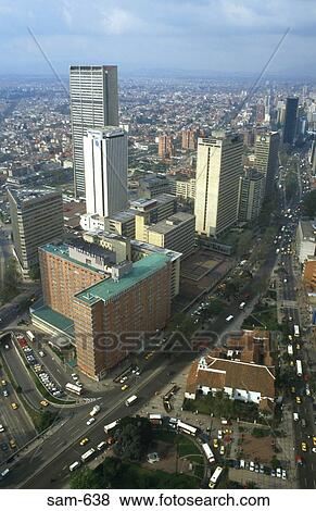 Skyscrapers in Bogota Financial District Colombia View Large Photo Image Stock Photo - Skyscrapers in Bogota Financial District Colombia. Fotosearch