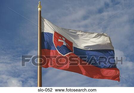 Slovakian Flag View Large Photo Image Stock Image - Slovakian Flag. Fotosearch