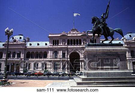 Statue and Facade Casa Rosada Buenos Aires Argentina View Large Photo Image Stock Image - Statue and Facade Casa Rosada Buenos Aires Argentina. Fotosearch