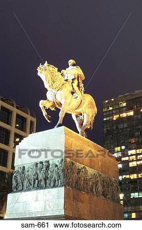 Statue of Artigas Montevideo Uruguay View Large Photo Image Stock Image - Statue of Artigas Montevideo Uruguay. Fotosearch