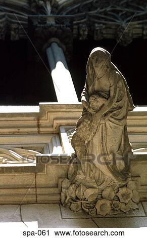 Statue of Virgin Mary Barcelona Gothic Quarter Spain View Large Photo Image Stock Image - Statue of Virgin Mary Barcelona Gothic Quarter Spain. Fotosearch