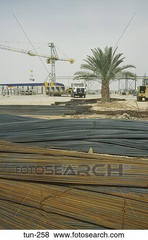 Steelwork at Construction Site Sfax Tunisia View Large Photo Image Stock Photo - Steelwork at Construction Site Sfax Tunisia. Fotosearch