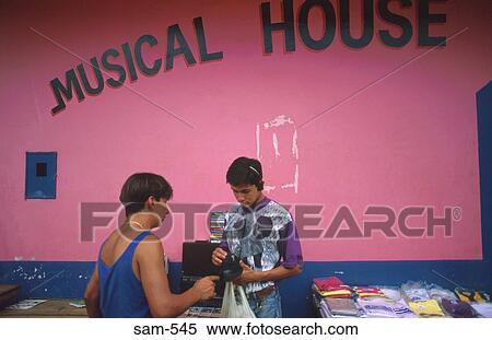 Stock Photography - Street Stall Encarnacion Paraguay. Fotosearch