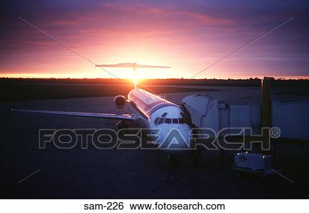 Sunrise Behind Airliner Cordoba Airport Argentina View Large Photo Image Stock Photograph - Sunrise Behind Airliner Cordoba Airport Argentina. Fotosearch
