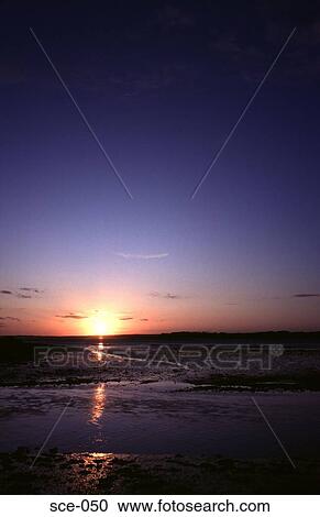 Sunset Estuary UK View Large Photo Image Stock Image - Sunset Estuary UK. Fotosearch