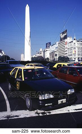Taxi and Obelisk Avenue 9 de Julio Buenos Aires View Large Photo Image Stock Photography - Taxi and Obelisk Avenue 9 de Julio Buenos Aires. Fotosearch