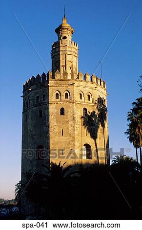 Stock Image - Torre del Oro Seville Spain. Fotosearch
