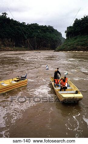 Tourist Boats Setting Off Iguazu Falls Argentina View Large Photo Image Stock Image - Tourist Boats Setting Off Iguazu Falls Argentina. Fotosearch