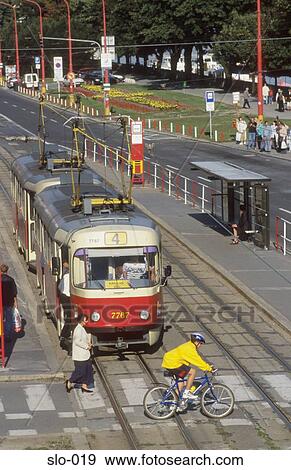 Tram Vajanskeho nabr Bratislava Slovakia View Large Photo Image Stock Photo - Tram Vajanskeho nabr Bratislava Slovakia. Fotosearch