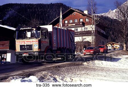 Trucks and Cars on Rural Road Austria View Large Photo Image Stock Photography - Trucks and Cars on Rural Road Austria. Fotosearch
