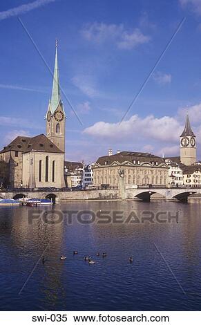 View across Limmat River Zurich Switzerland View Large Photo Image Stock Photography - View across Limmat River Zurich Switzerland. Fotosearch