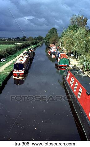 View Down Oxford Canal UK View Large Photo Image Stock Photograph - View Down Oxford Canal UK. Fotosearch