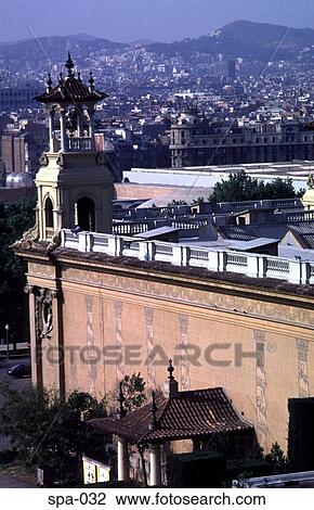 View of Barcelona from Montjuic Palace Spain View Large Photo Image Stock Image - View of Barcelona from Montjuic Palace Spain. Fotosearch