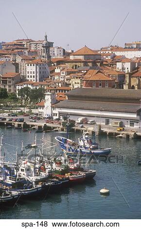 View of Bermeo Harbour Spain View Large Photo Image Stock Photo - View of Bermeo Harbour Spain. Fotosearch