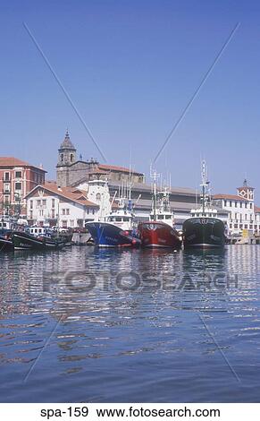 View of Bermeo Harbour Spain View Large Photo Image Stock Photo - View of Bermeo Harbour Spain. Fotosearch