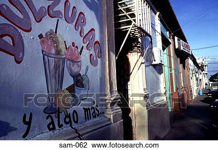 View of Mural and along Street Coro Venezuela View Large Photo Image Stock Image - View of Mural and along Street Coro Venezuela. Fotosearch