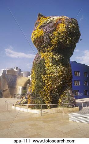 View of the Guggenheim Dog Museum Bilbao Spain View Large Photo Image Stock Image - View of the Guggenheim Dog Museum Bilbao Spain. Fotosearch