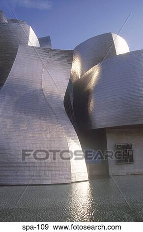 View of the Guggenheim Museum Bilbao Spain View Large Photo Image Stock Photo - View of the Guggenheim Museum Bilbao Spain. Fotosearch