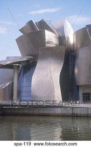 View of the Guggenheim Museum Bilbao Spain View Large Photo Image Stock Photo - View of the Guggenheim Museum Bilbao Spain. Fotosearch