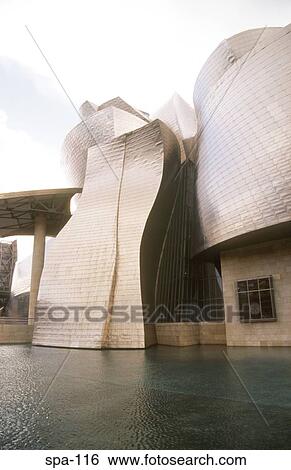 Stock Photograph - View of the Guggenheim Museum Bilbao Spain. Fotosearch